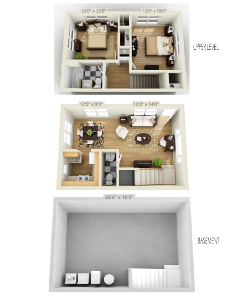 The Quad apartment floor plan